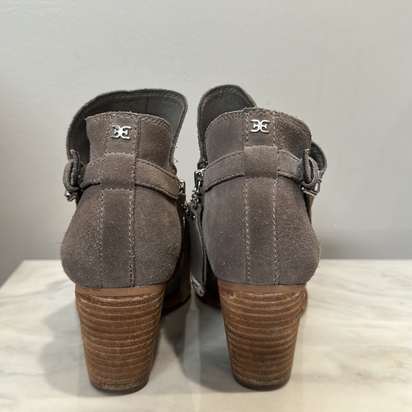 Sam Edelman Miriam Womens Suede Almond Toe Booties Size  8 - Picture 10 of 12